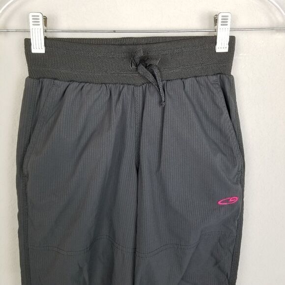 Champion Elastic Waist Gray Ruche Leg Pants Size M - Picture 3 of 9